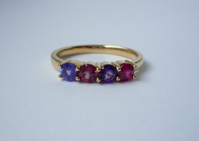 multi coloured ring
